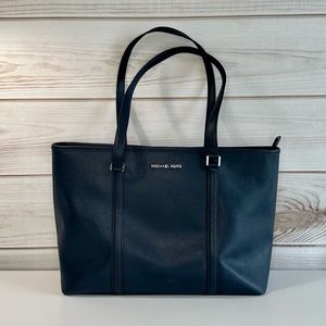 Michael Kors Navy Saffiano leather tote